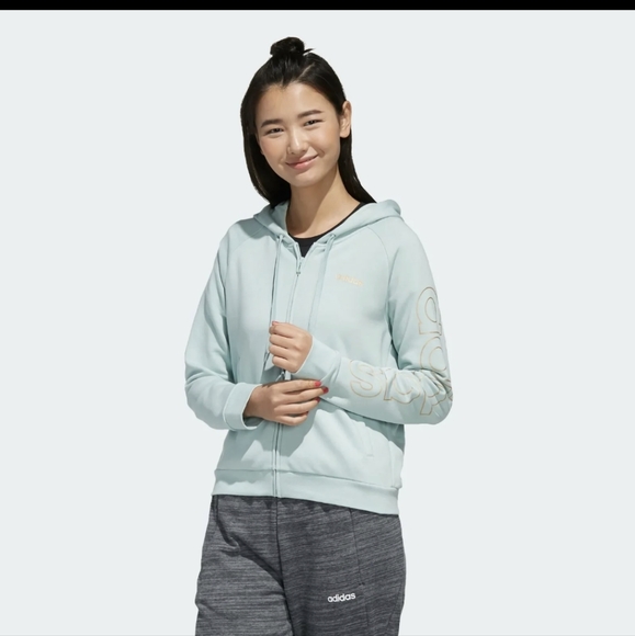 ADIDAS ESSENTIALS HOODED TRACK JACKET - Picture 2 of 11